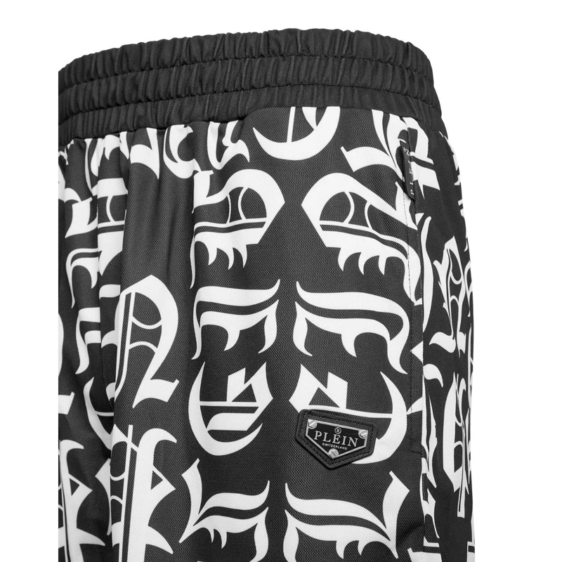 Philipp Plein Jogginghose Diese Jogging Korb Shorts Gothic Plein ist entworf schwarz(Image 5)