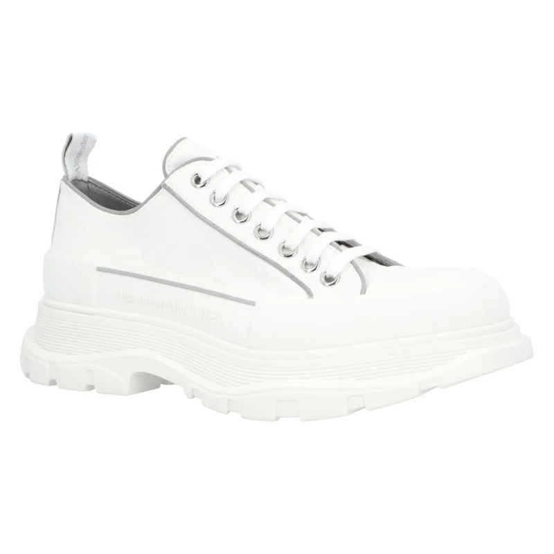 Alexander McQueen Sneaker basse Tread Sneaker 'White Grey' White