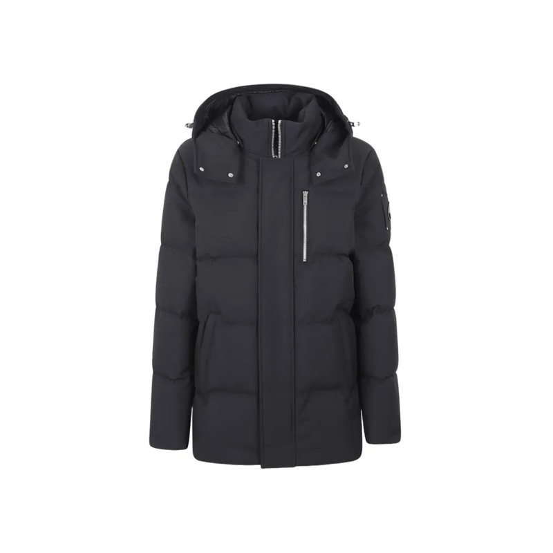 Moose Knuckles Daunenjacke Padded Quilted Casual Jacket With High Collar Black