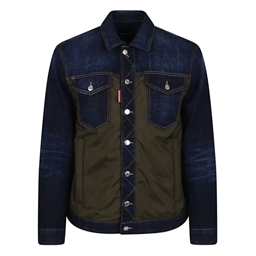 Dsquared2 Jeans-Jacken Denim Puffer Jean Jacket Blue