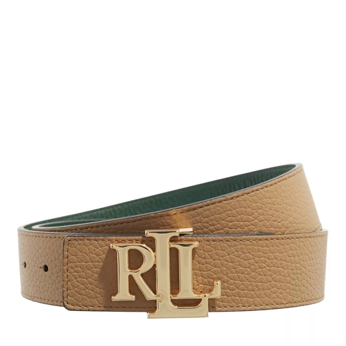 Lauren Ralph Lauren Rev Lrl 40 Belt Wide Camel/Season Green Omkeerbare Riem