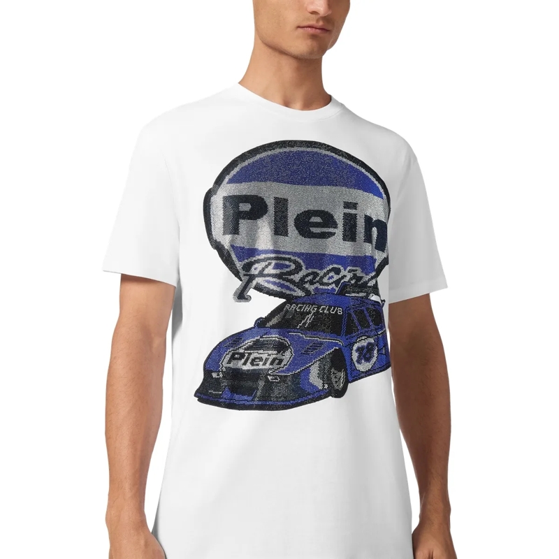 Philipp Plein T-Shirt T-Shirt Racing Mit Schmucksteinen schwarz(Image 10)