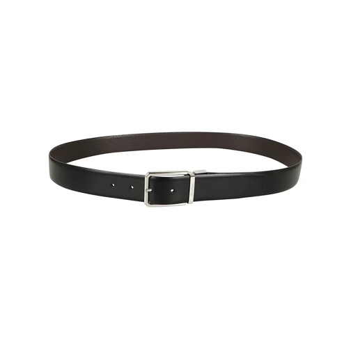 Santoni Gürtel Adjustable Leather Belt Black