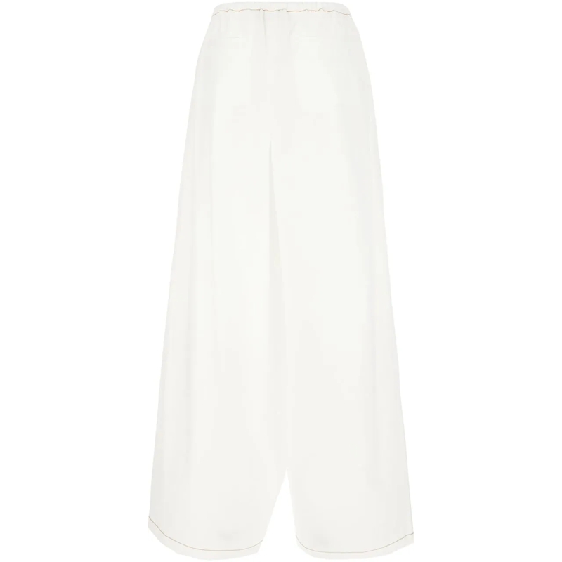 Marni Pantalon Marni White poplin wide-leg weiß(Image 2)