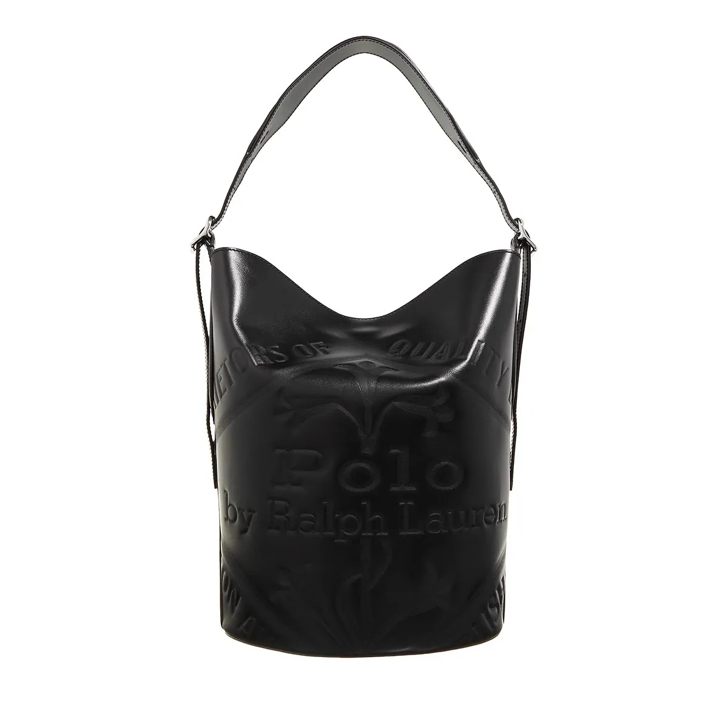 Polo Ralph Lauren Bucket Bag Medium Black Bucket Bag