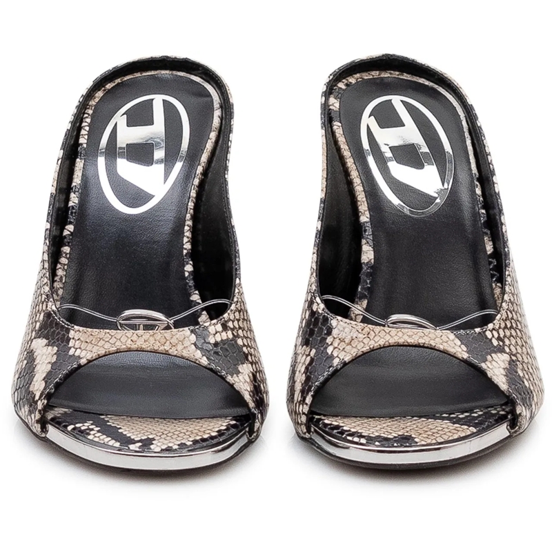 Diesel Escarpins Mule con Tacco e Punta Aperta taupe(Image 2)