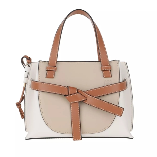Loewe Gate Top Handle Mini Bag Light Oat/Soft White Rymlig shoppingväska
