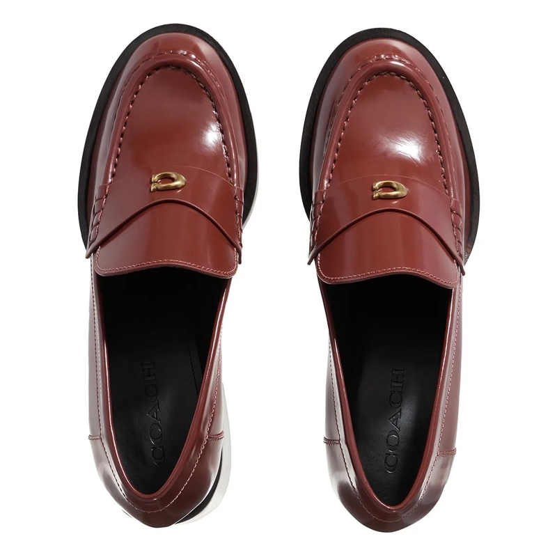 Coach Loafer Natalie Leather Loafer Dark Neutral(Image 5)