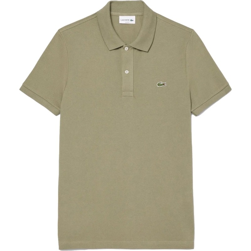 Lacoste Polohemd Slim Fit Pique Polohemd Khaki Groen grün