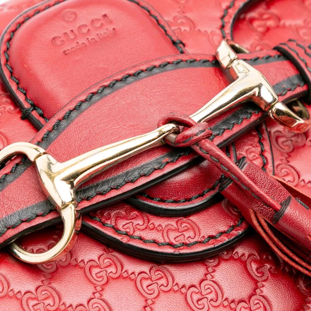 Thumbnail - Gucci Hobo Bags - 2016-2024 Mini Microguccissima Emily Crossbody - Gr. unisize - in Rot - für Damen
