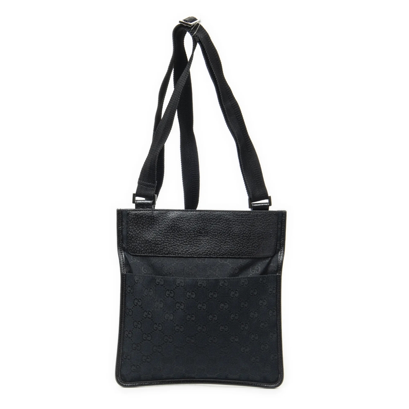 Gucci Crossbody Bag Small Flat Messenger schwarz