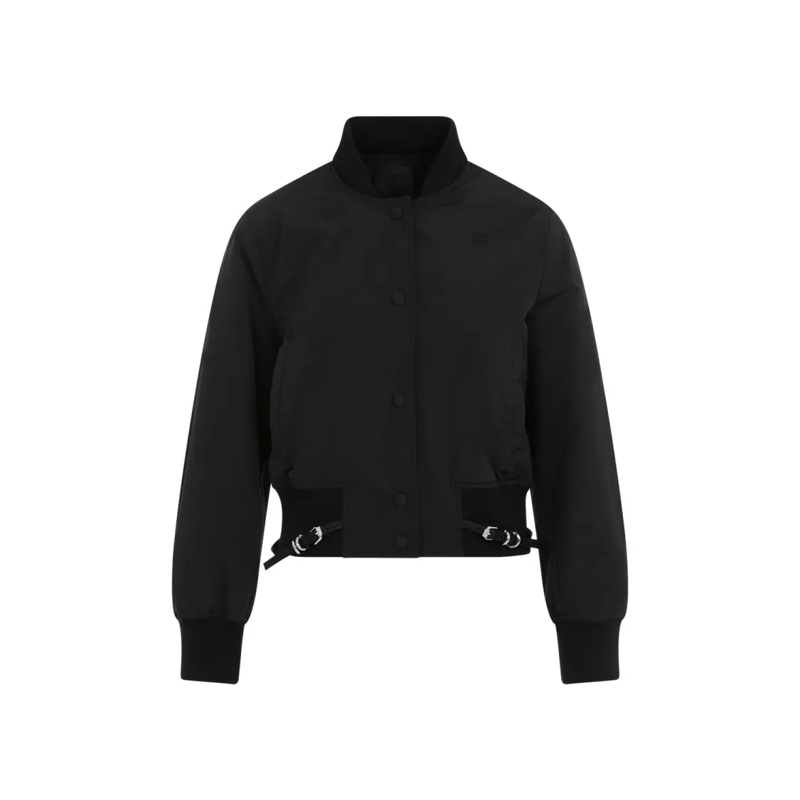 Givenchy Blouson aviateur Black Long Sleeve With Attached Belt Blouson Black