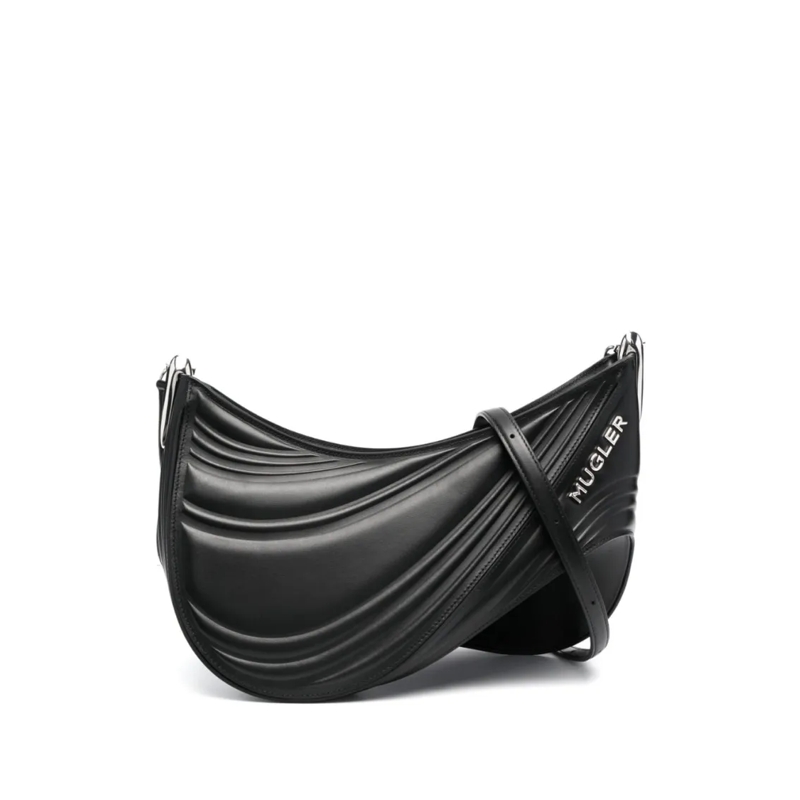 Mugler Schultertasche Spiral Curve 01 Shoulder Bag Black