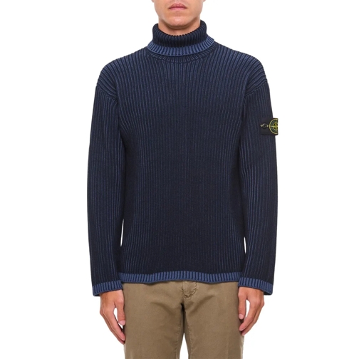 Stone Island Pullover Wool Sweater Blue