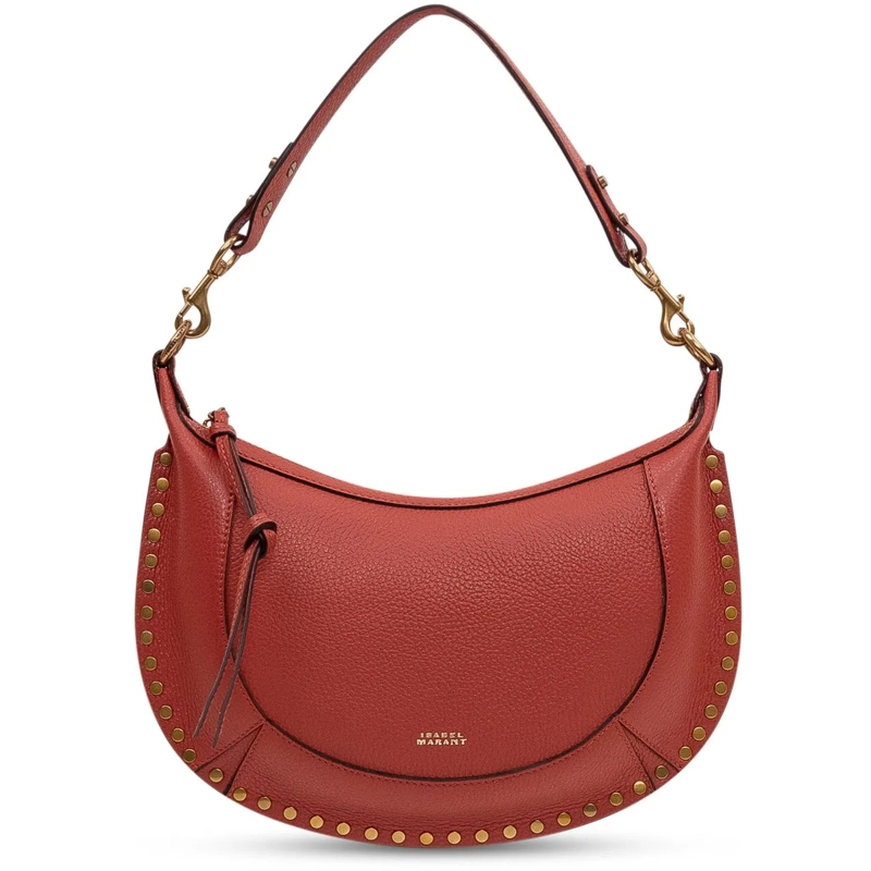 Isabel Marant Schultertasche Borsa Naoko con Profilo Borchiato rot