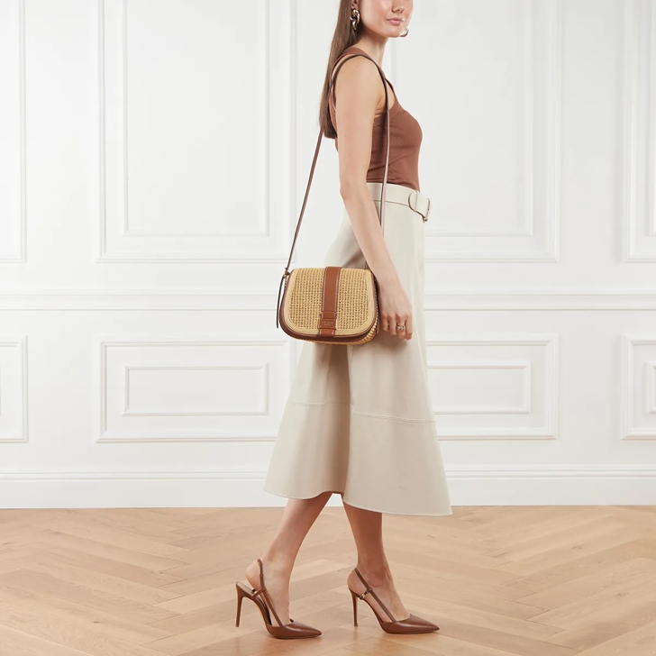 【Kate Spade New York】Nouveau Straw Saddle Bag Amazon.com: kate spade new york Nouveau Straw mini Saddle