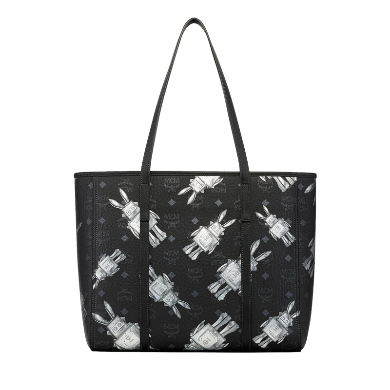 MCM Boodschappentas Mcm Toni Vi Shopper Med Bk Black(Image 8)
