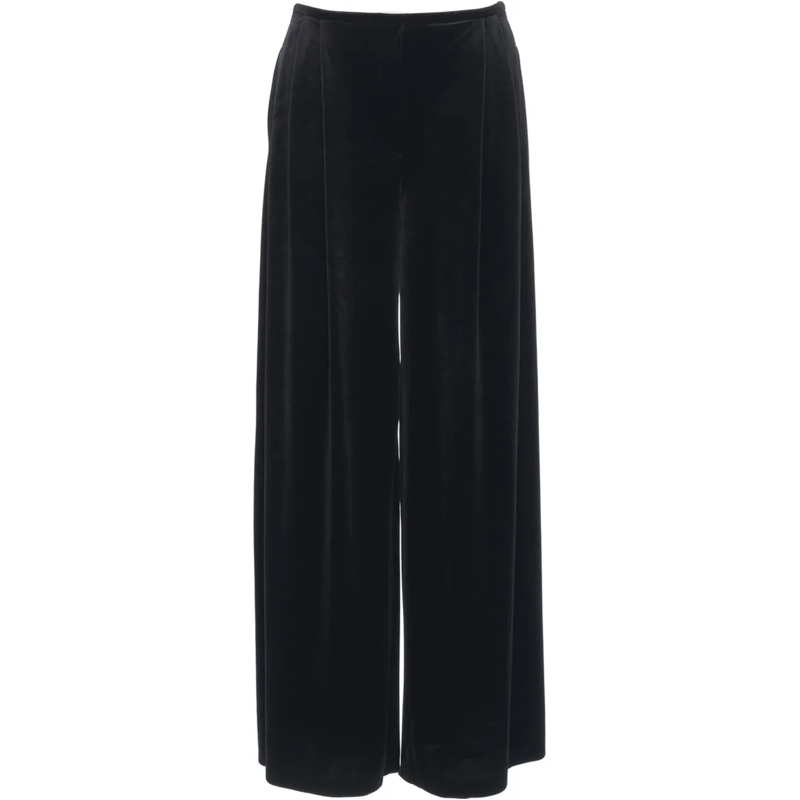 Norma Kamali Pantalon Velvet pants schwarz