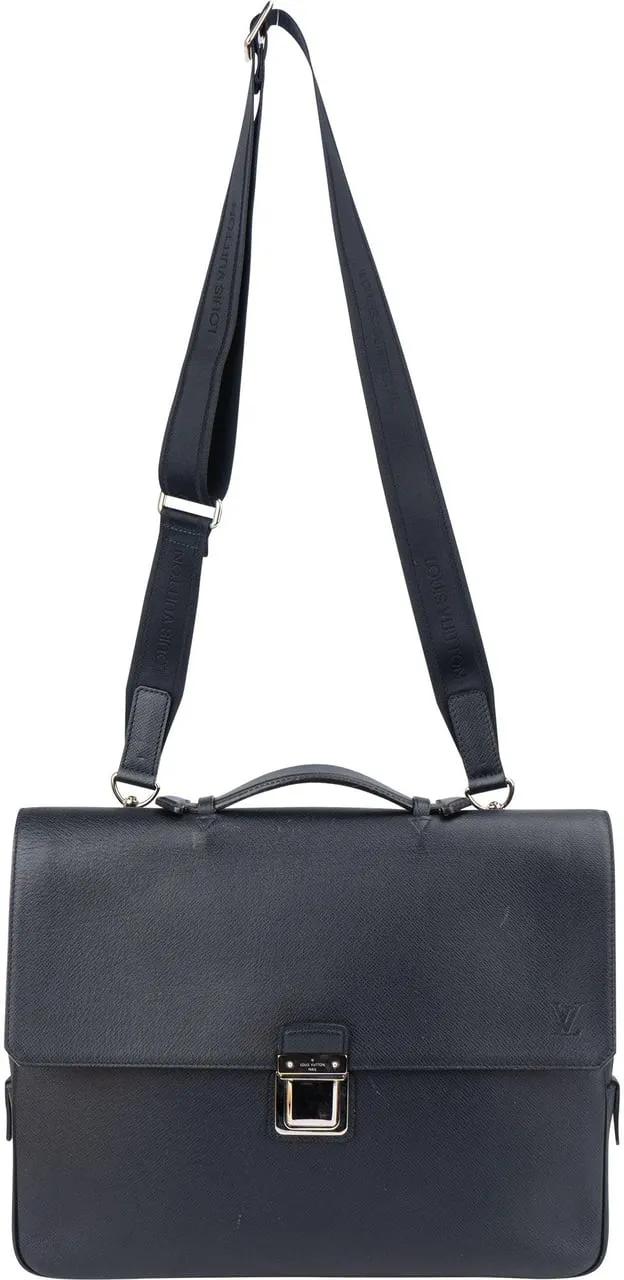 Thumbnail - Louis Vuitton Crossbody Bags - Louis Vuitton Bleu Taiga Leather Vassili PM Busine - Gr. unisize - in Blau - für Damen