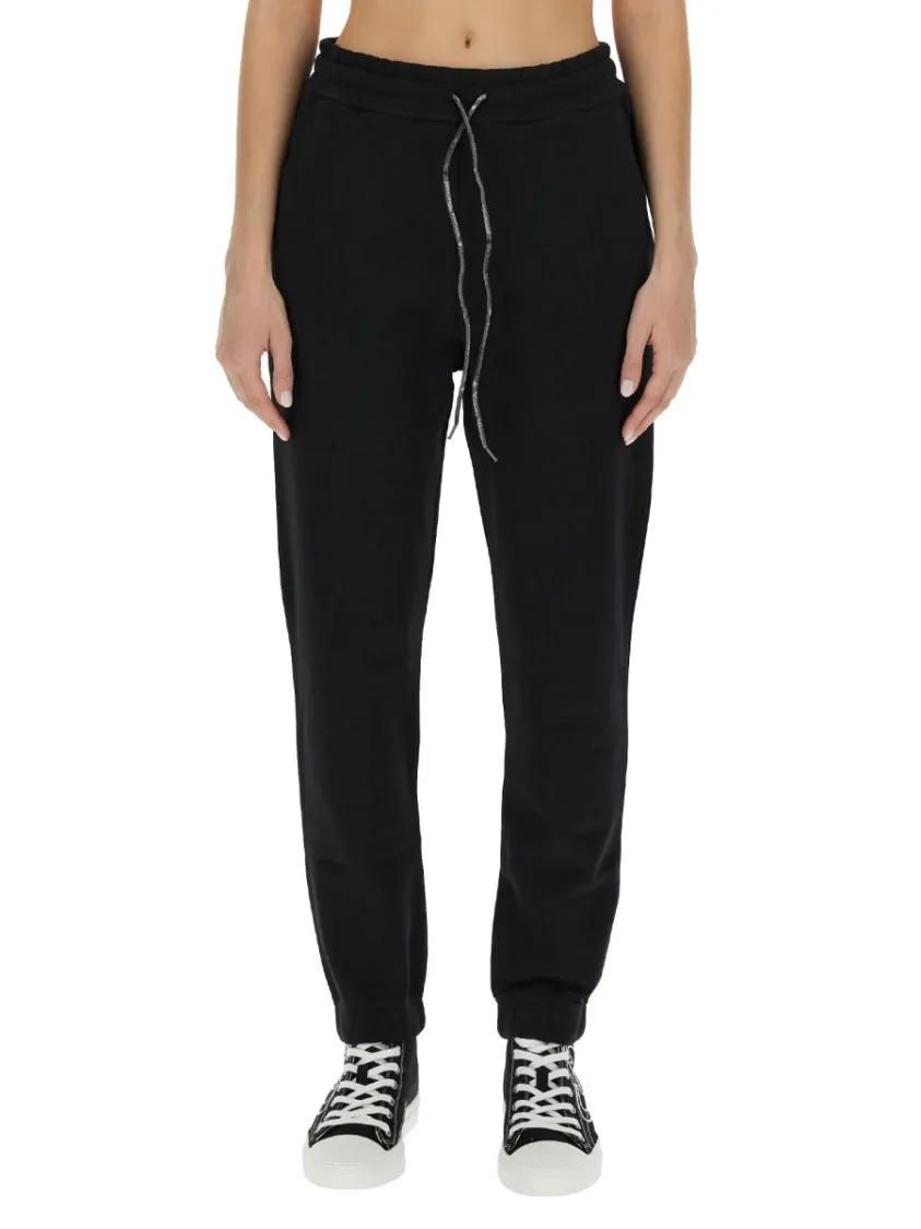Thumbnail - Vivienne Westwood - Jogging Pants With Spray Print Orb - Größe XL - schwarz
