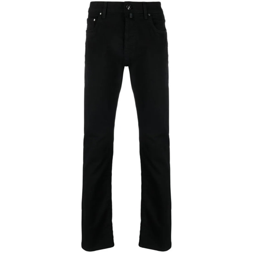 Jacob Cohen Jeans Trendy Logo Trousers Black