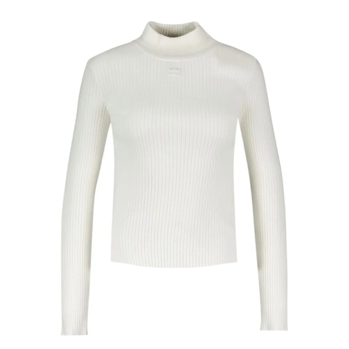 Courrèges Reedition Jumper T-Shirt - Cotton - White White Top a maniche lunghe