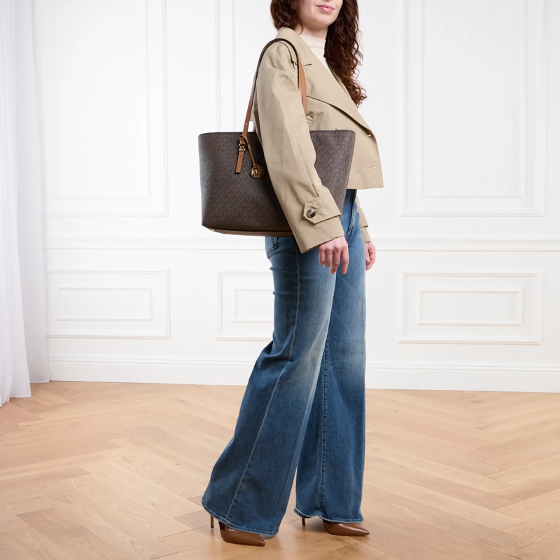 MICHAEL Michael Kors Shopper Quinn Lg Ew Tz Tote Brn/Acorn(Image 2)