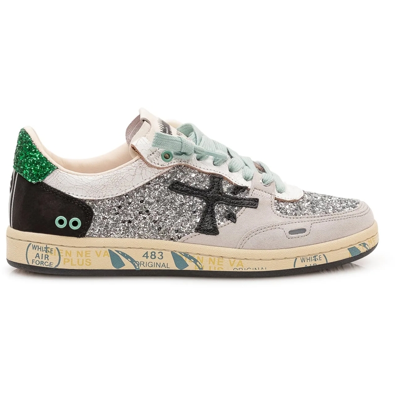 Premiata Sneaker basse Sneakers BskTclad con Inserti e Lacci weiß