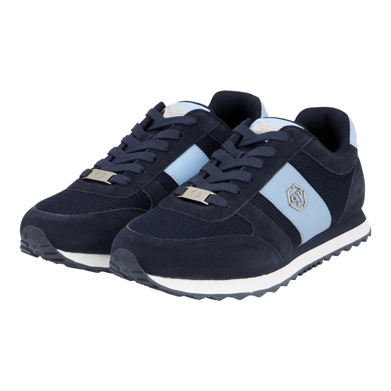 Philipp Plein Low-Top-Sneaker L�ufer Hexagon blau-silber