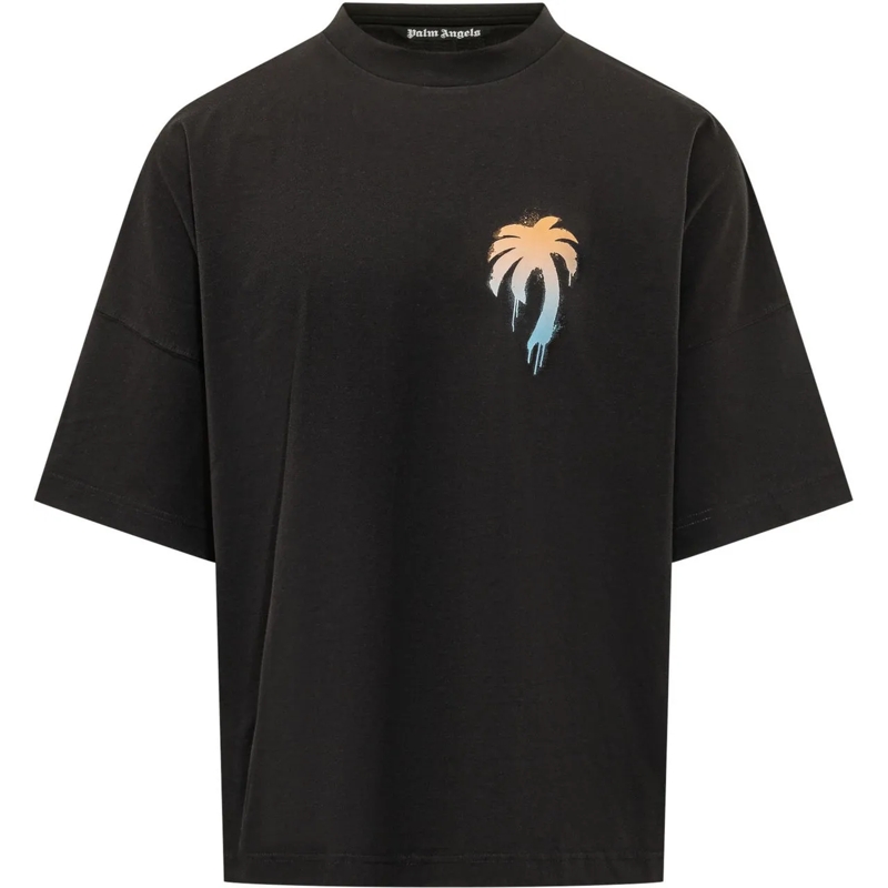 Palm Angels T-shirt T-shirt Over I Love PA con Stampa schwarz