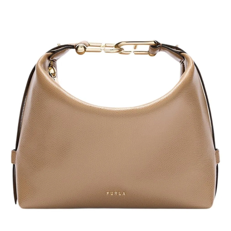 Furla Hobo Bag Furla Tonie Mini Hobo Toffee(Image 3)