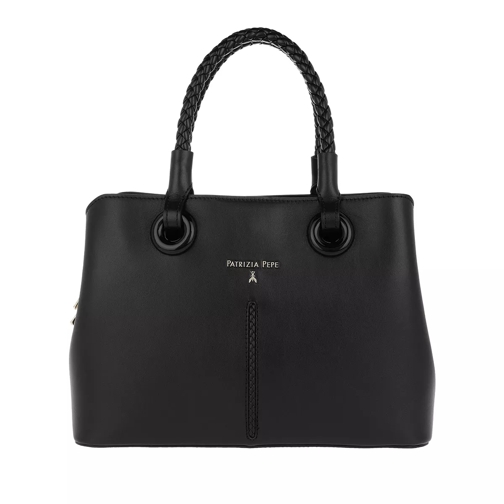 Patrizia Pepe Short Handle Bag Black Shopping Bag