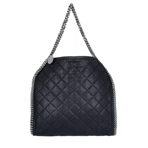 Stella McCartney Small Tote Quilted Shaggy Deer Navy Tote