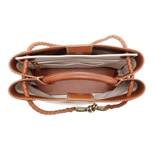 Bottega Veneta Crossbody Bag Andiamo Canvas Small Cream (Image 5)