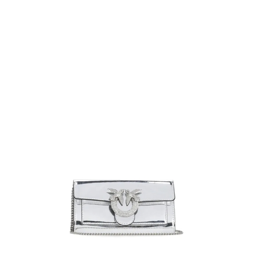 Pinko Geldbörse Love Color Block Wallet Silver