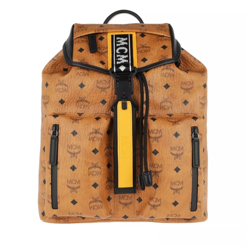 MCM Raymonde Backpack Small Cognac Backpack