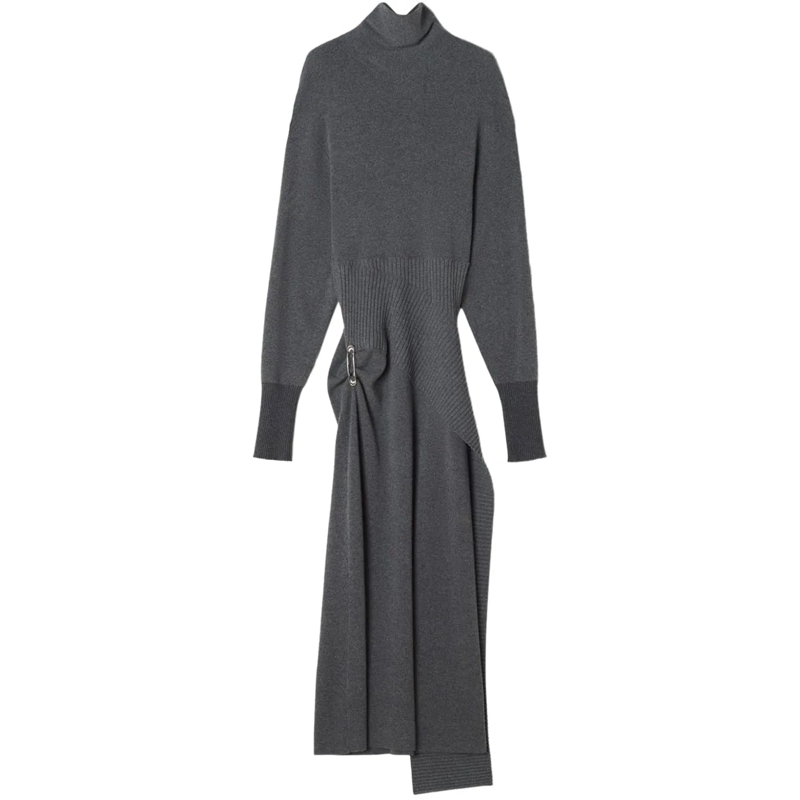 Lanvin Midikleid Dresses Dove grau