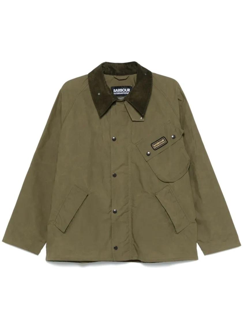 Thumbnail - Barbour - Ivy Green Jacket With Press-Stud Fastening - Größe XL - gray