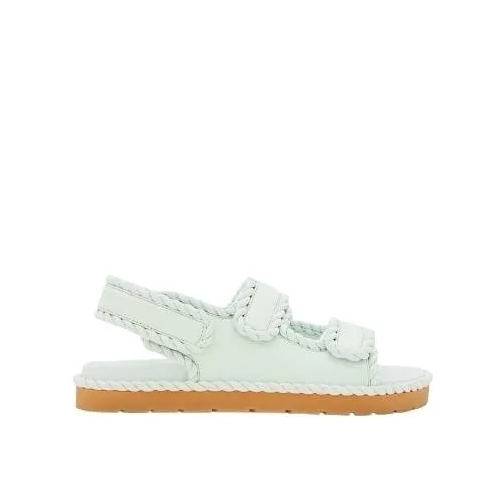 Bottega Veneta Jack Flat Sandal White Sandaal