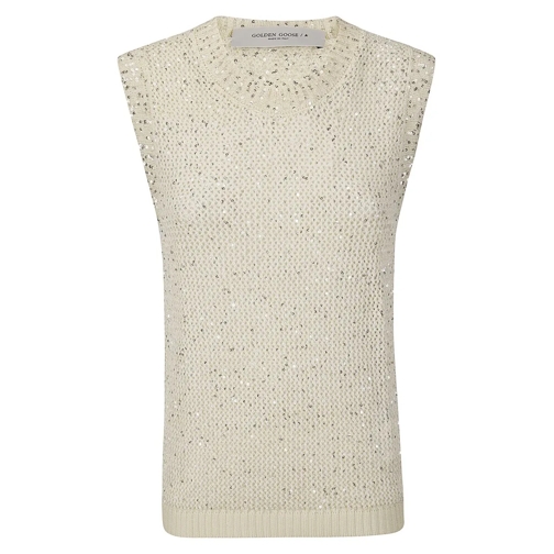 Golden Goose Blusen Vest With Sequins Neutrals