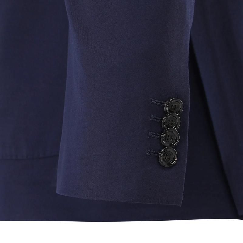 Lardini Anzugjacke Sakko aus Seide blau(Image 5)
