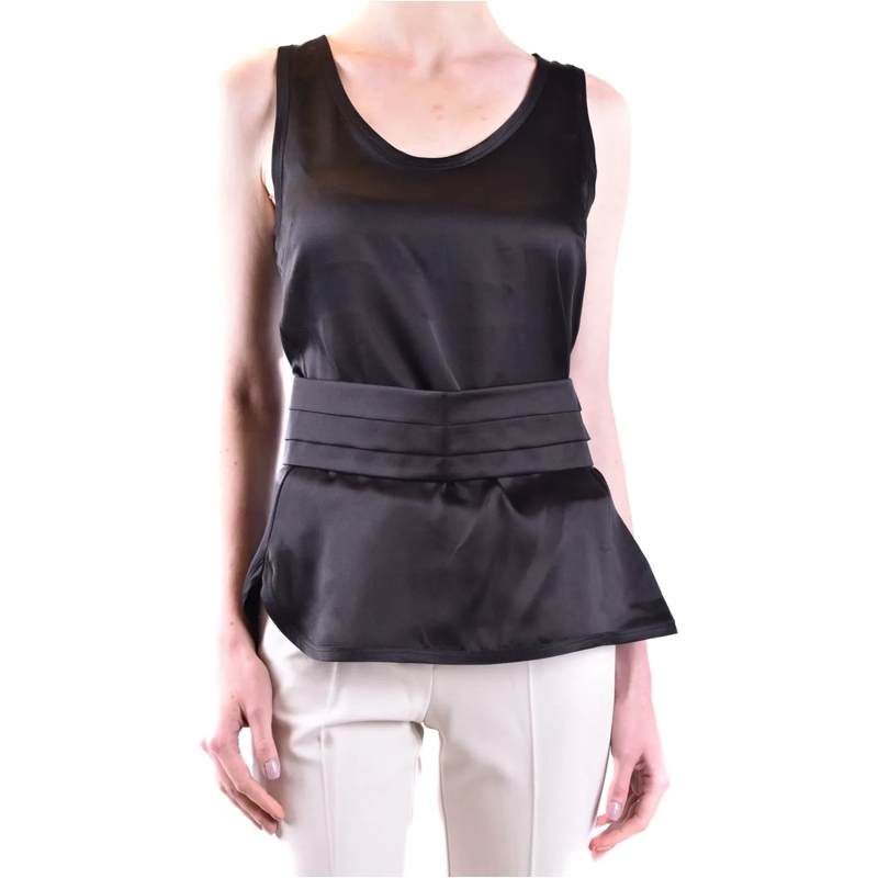 Max Mara T-Shirt Top Black schwarz