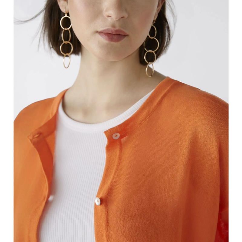 Oui Strickjacke Strickjacke orange (Image 5)