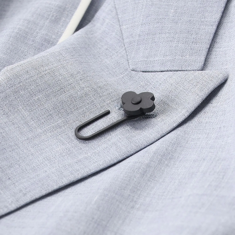 Lardini Blazer Blazer aus Wolle, Seide & Leinen blau(Image 4)