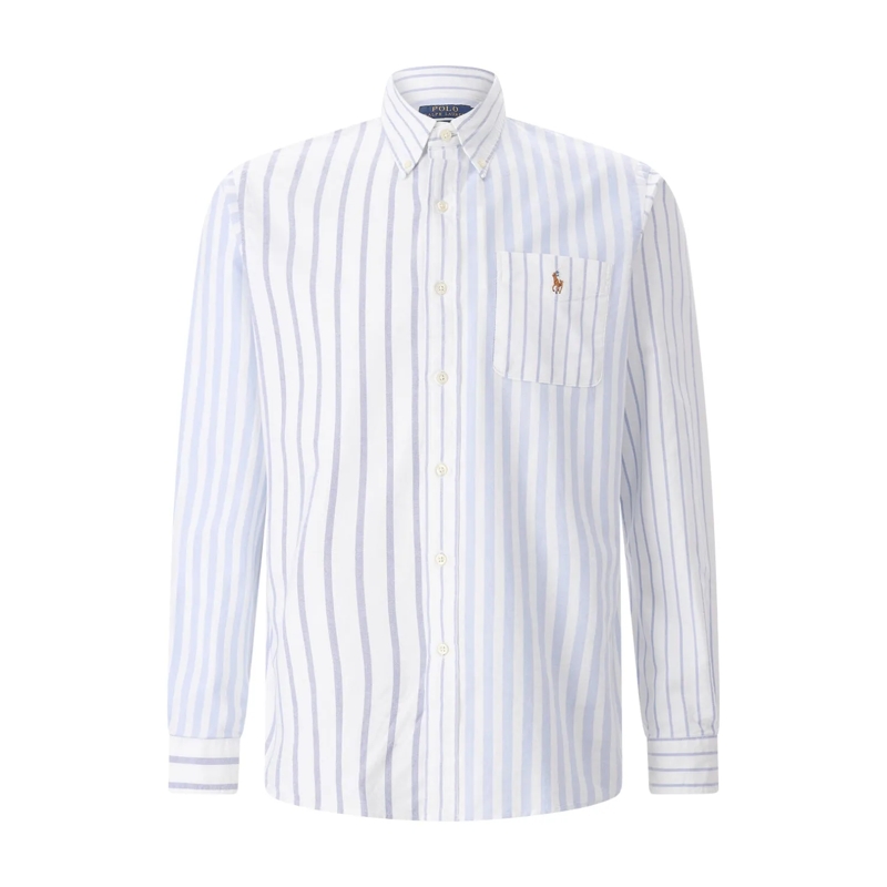 Polo Ralph Lauren Chemise Regular-Fit Hemd aus Baumwolle blau
