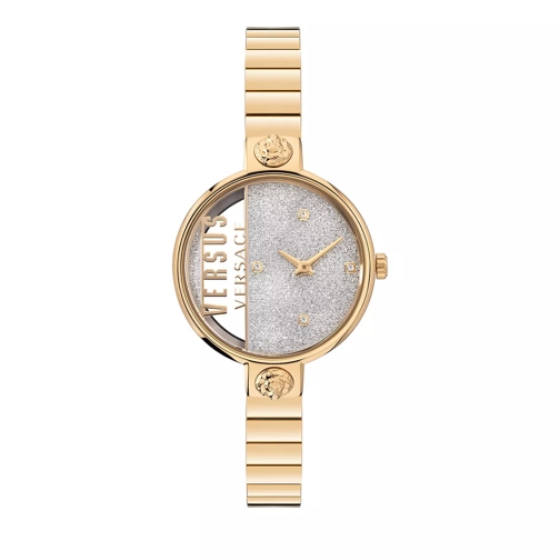Versus Versace Rue De Noyez Glitter Watch Gold-Tone Quarz-Uhr