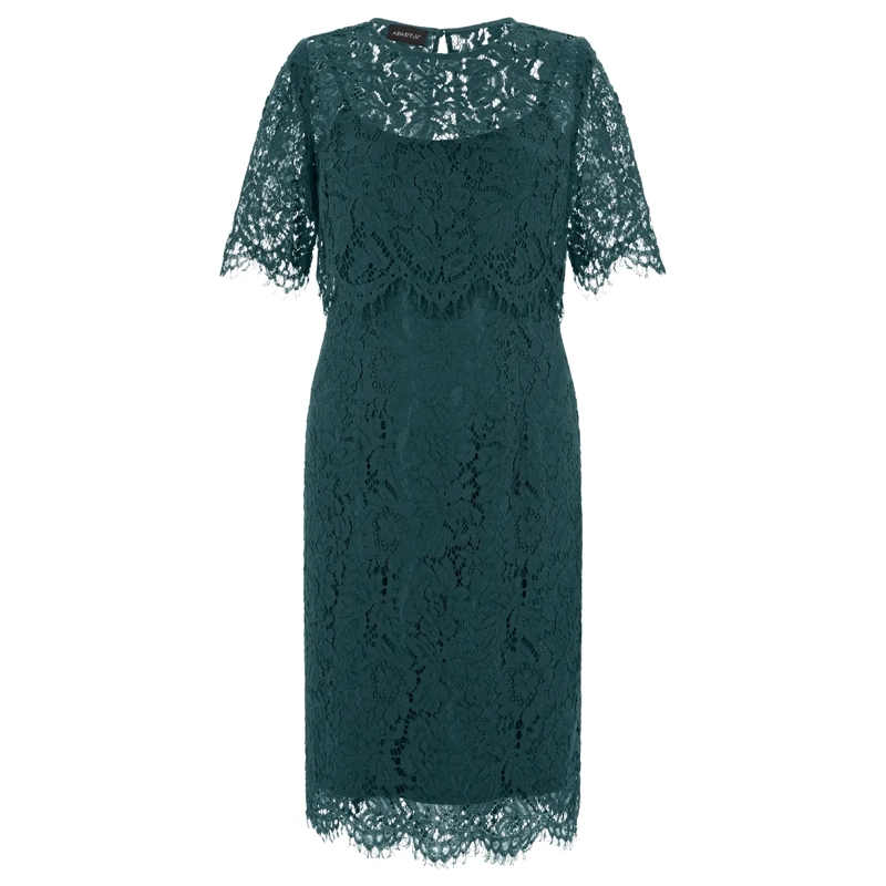Apart Abendkleid Spitzenkleid mit Spitzenjacke grün