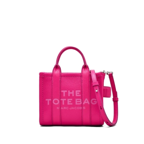 Marc Jacobs Tote Fuchsia Grained Leather Mini Tote Bag Pink