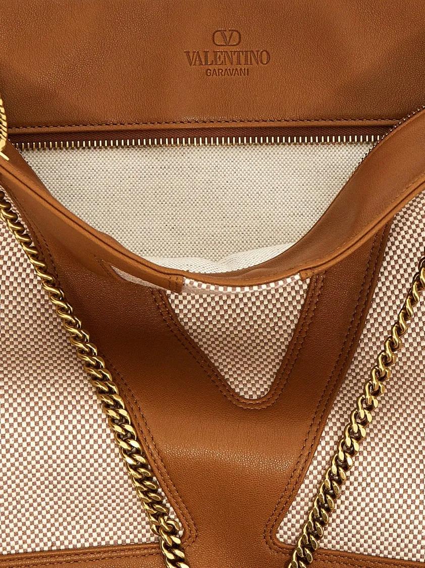 Valentino Garavani Shoppers & Totes 'Viva Superstar' Midi Shopping Bag in bruin