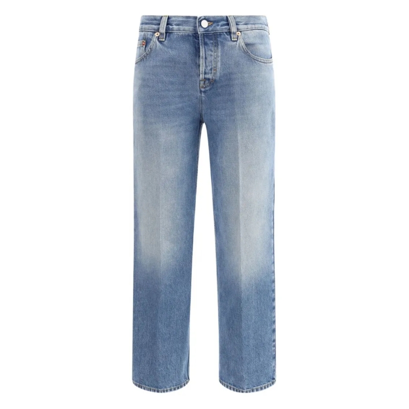 Gucci Jeans Straight Fit Denim Pants Blue